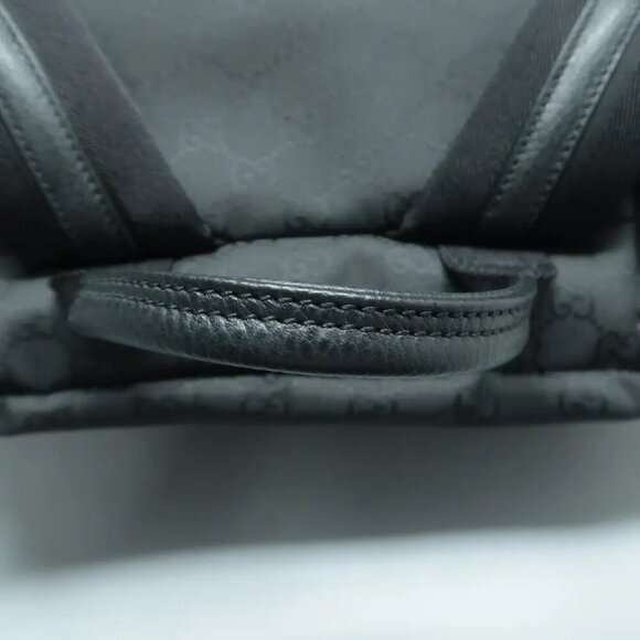 100% Authentic GUCCI Black Cloth Backpack 874-101724 - Picture 8 of 11